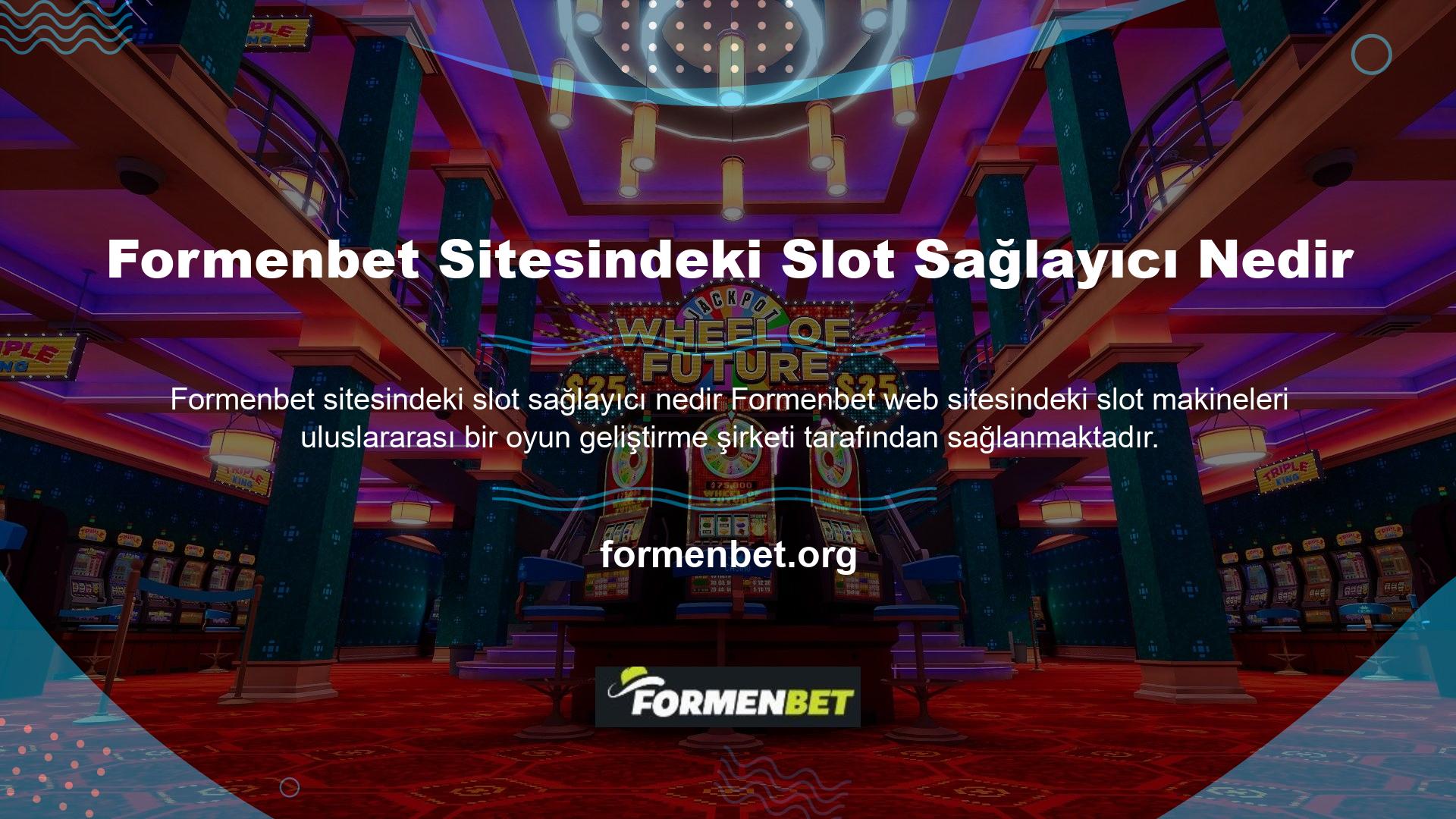 Formenbet sitesi aşağıdaki slot sağlayıcılarla çalışmaktadır çünkü bu şirketlerin oyunları çok kaliteli ve güvenilirdir