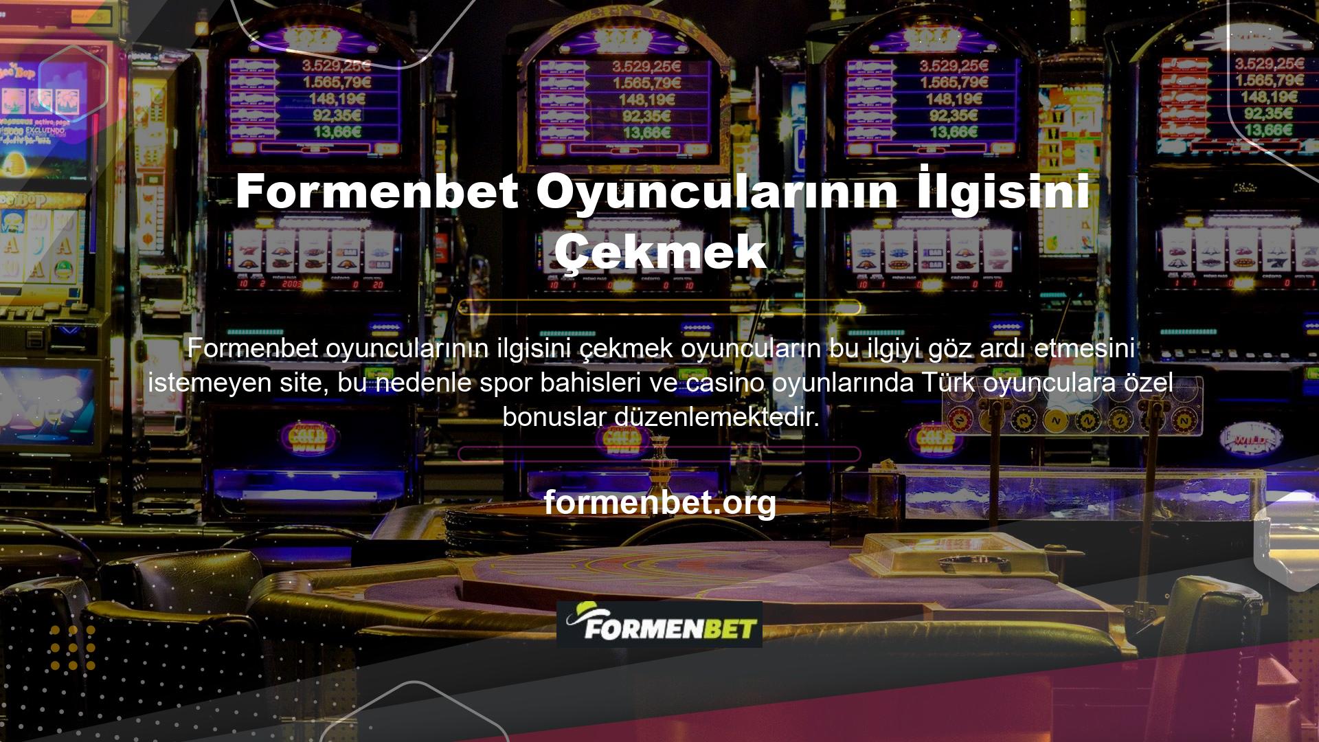 Oyuncularına Türkçe olarak canlı destek sağlayan en yeni oyun sitelerinden biri olan Formenbet casinonun güncel giriş adresini ziyaret edebilirsiniz
